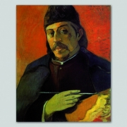 Tela Paul Gauguin Autoritratto con tavolozza