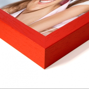 Cornice BOX Rossa Satinata profondita' 3 cm.