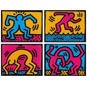 Keith Haring Stampa su tela
